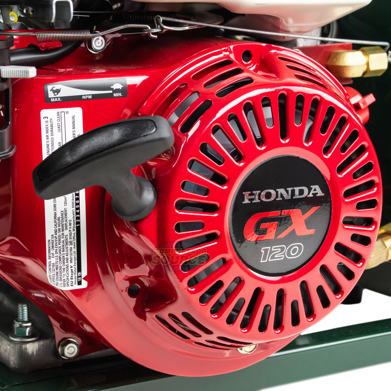 Rolair Portable Air Compressor 4 HP Honda Engine 4.5 GAL Pancake Tank